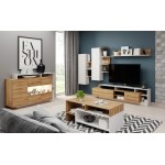 Σύνθετο σαλονιού Oak-Anthraki - Fusiko