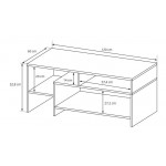 Τραπεζάκι σαλονιού Oak 120x60x53