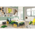 Παιδικό Κρεβάτι Agrotruck-160 x 80-Prasino 165x84x49