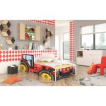 Παιδικό Κρεβάτι Agrotruck-160 x 80-Kokkino 165x84x49