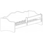 Παιδικό Κρεβάτι Haidi plus-Gkri 164x85x70