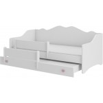 Παιδικό Κρεβάτι Haidi ΙΙ plus-Roz-Leuko 164x85x70