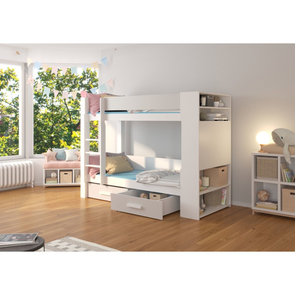Κουκέτα Sveg-180 x 80-Leuko-Gkri 210x94x160