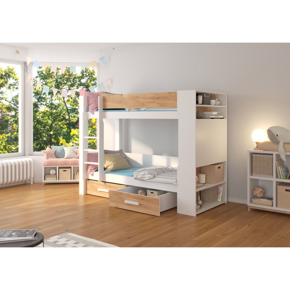 Κουκέτα Sveg-200 x 90-Leuko - Drus 230x104x160