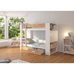 Κουκέτα Sveg-200 x 90-Leuko - Drus 230x104x160