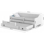 Παιδικό Κρεβάτι Fidel II-160 x 80-Leuko 164x85x48