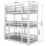 Κουκέτα Capolo 188x87x210