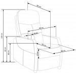 Πολυθρόνα Relax Elisia II-Mple Skouro