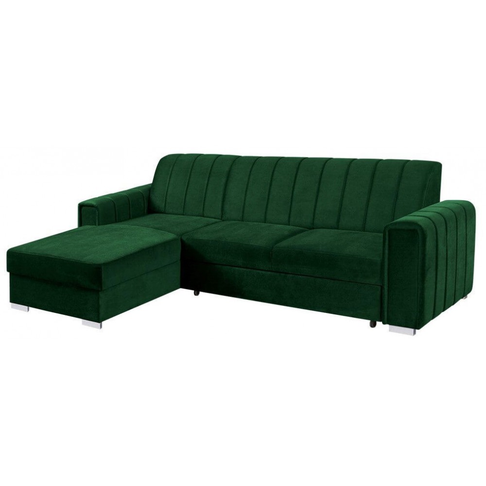 Γωνιακός καναπές Kenzo-Prasino Skouro-Αριστερή