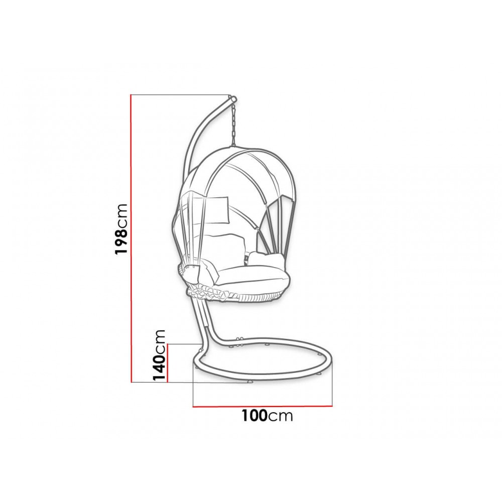Κρεμαστή πολυθρόνα Waleris