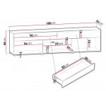 Έπιπλο τηλεόρασης Carrera-Leuko