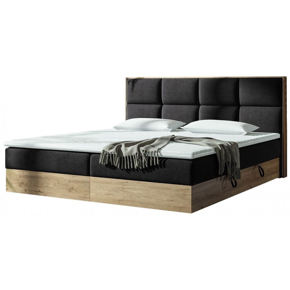 Επενδυμένο κρεβάτι Euphoria-Anthraki-180 x 200