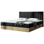 Επενδυμένο κρεβάτι Harmonica-Anthraki-140 x 200