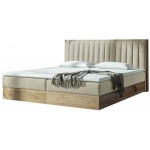 Επενδυμένο κρεβάτι Harmonica-Mpez-160 x 200