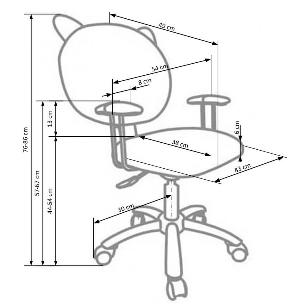 Καρέκλα γραφείου Pinky