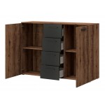 Τουαλέτα Delta Plus-Καρυδί - Μαύρο