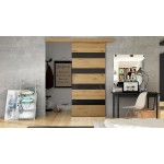 Συρόμενη πόρτα Rubi V-Fusiko-Mavro