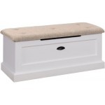 Αποθηκευτικό σκαμπό Sveri-Leuko - Mpez 100x42x41