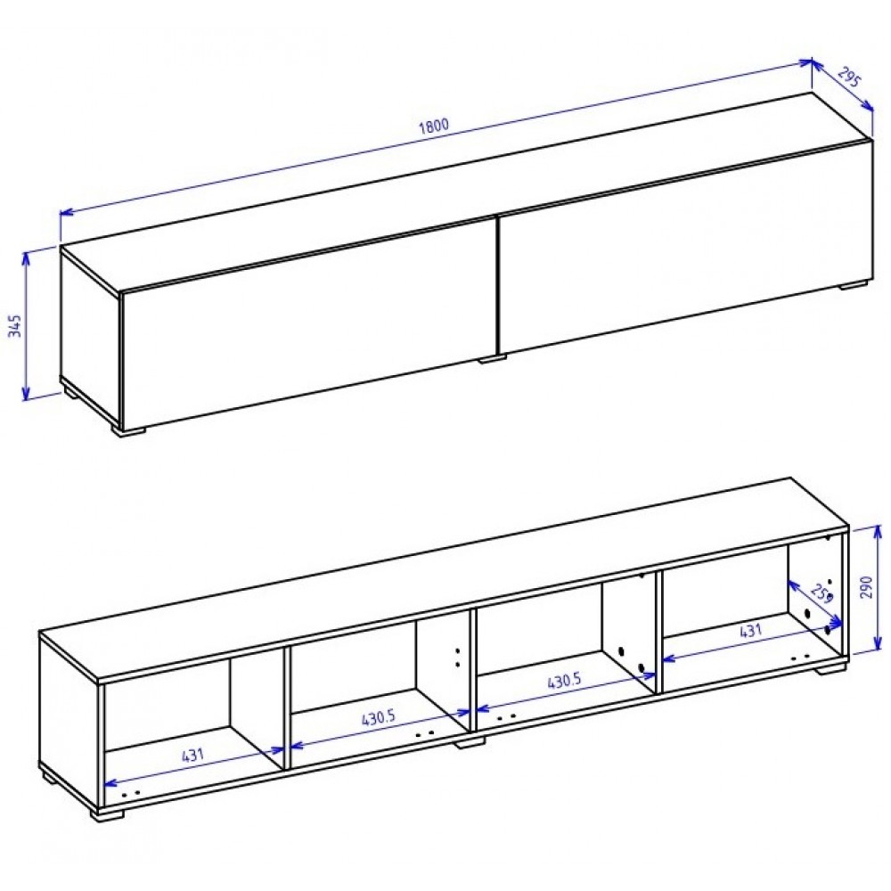 Έπιπλο τηλεόρασης Fairy -Mauro