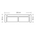 Καναπές Verona τριθέσιος-Mpez Skouro