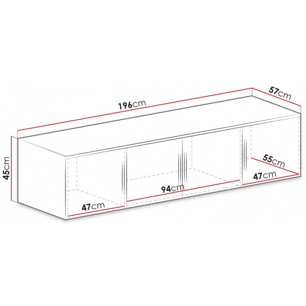 Πατάρι Ντουλάπας Τετράφυλλης Bali D4-Fusiko