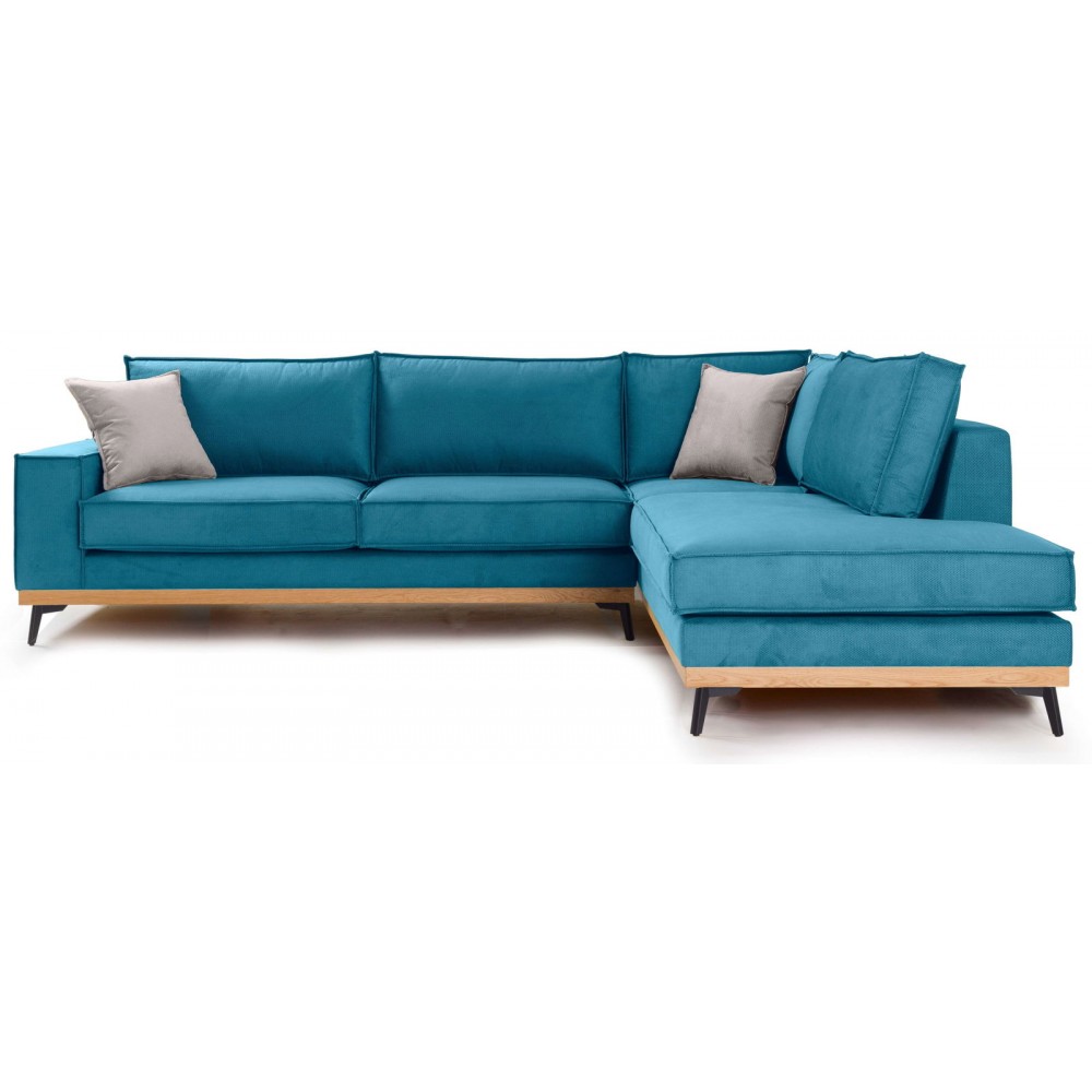 Γωνιακός καναπές Pedro-Petrol-Δεξιά