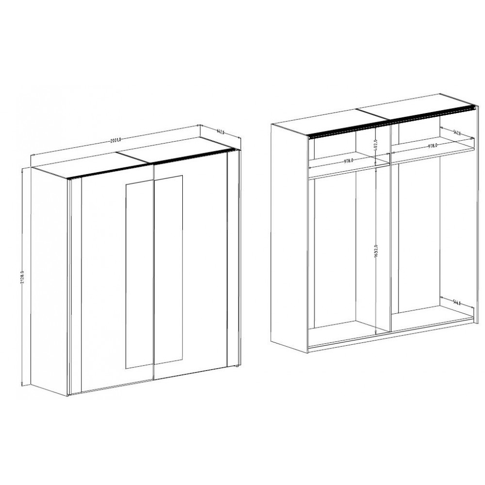 Ντουλάπα Sigon συρόμενη-Kafe Skouro