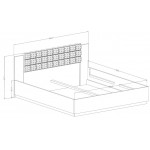 Κρεβάτι Sigon-Kafe-180 x 200