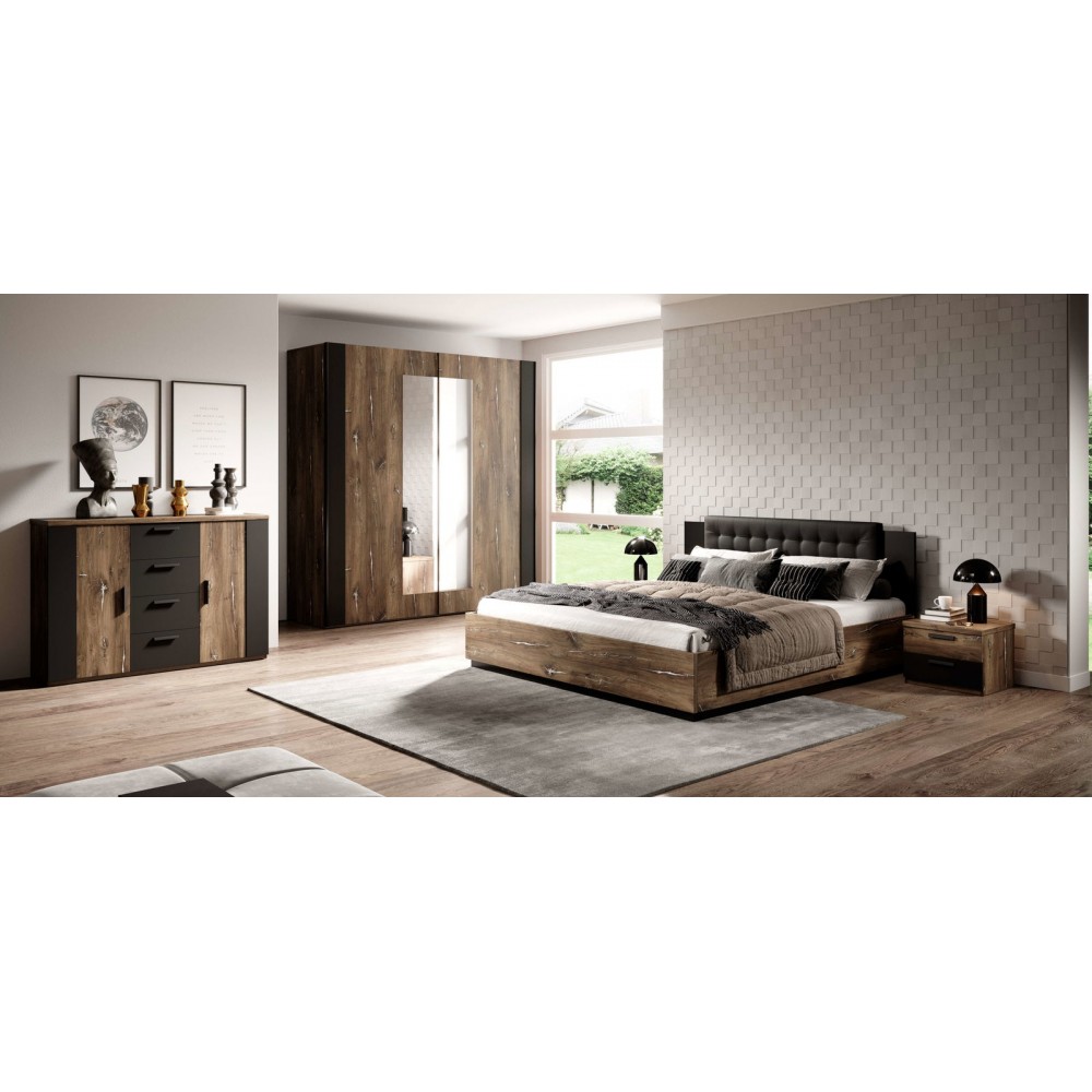 Κρεβάτι Sigon-Kafe Skouro-160 x 200