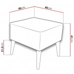 Πουφ Estjano-Moustardi