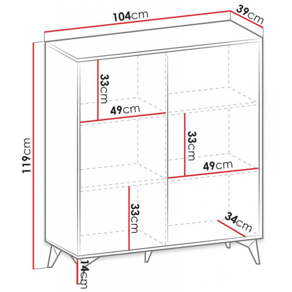 Μπουφές Ψηλός Jasmine