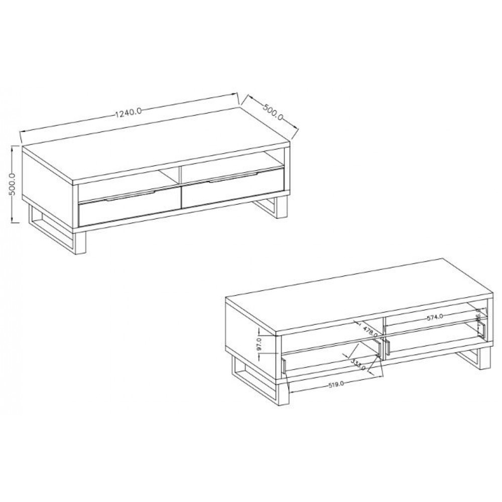 Έπιπλο τηλεόρασης Halley mini