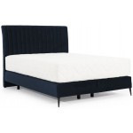 Επενδυμένο κρεβάτι Ivy με στρώμα-Mple Skouro-160 x 200 εκ.