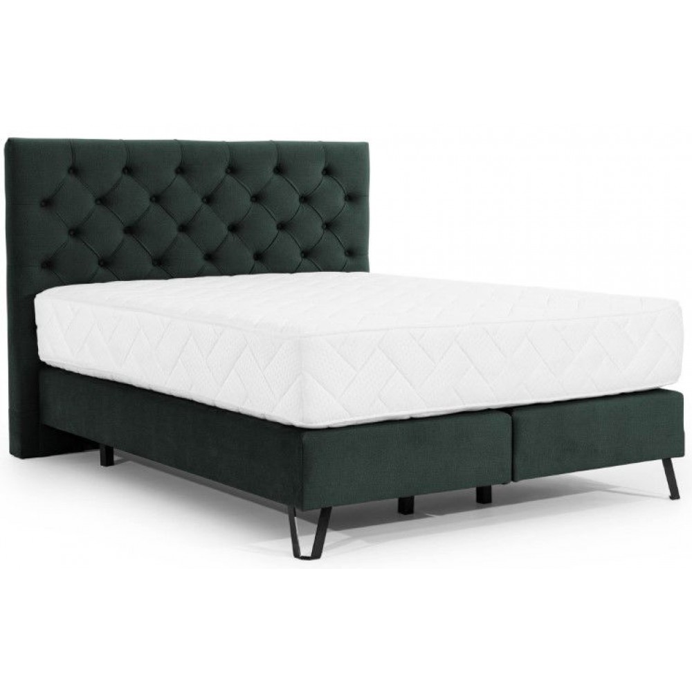 Επενδυμένο κρεβάτι Vanessa με στρώμα-Kyparissi-140 x 200 εκ.