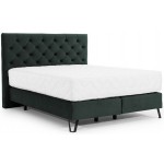 Επενδυμένο κρεβάτι Vanessa με στρώμα-Kyparissi-180 x 200 εκ.