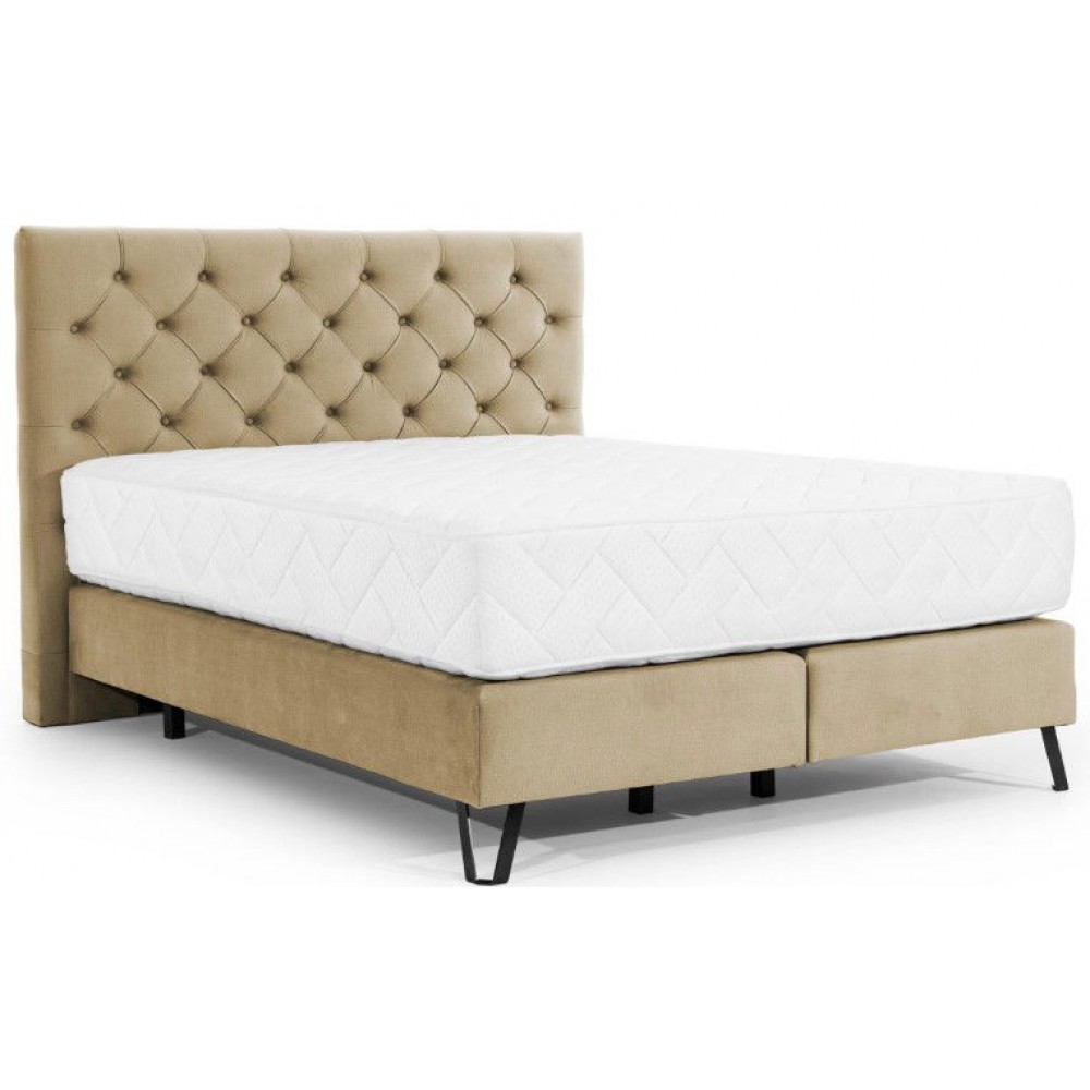 Επενδυμένο κρεβάτι Vanessa με στρώμα-Mpez-140 x 200 εκ.