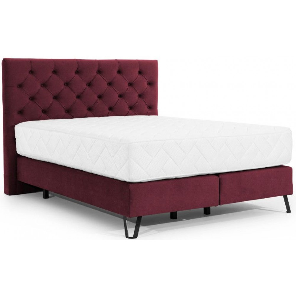 Επενδυμένο κρεβάτι Vanessa με στρώμα-Mporntw-160 x 200 εκ.