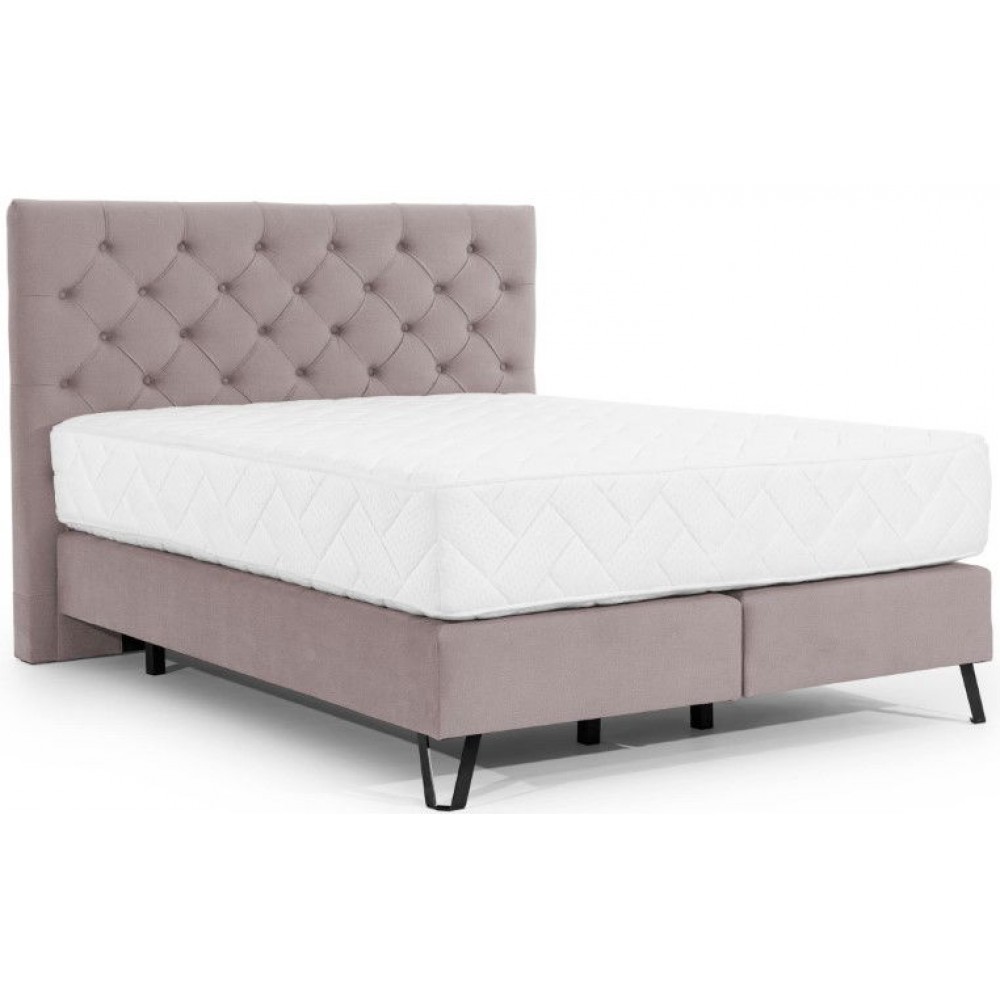 Επενδυμένο κρεβάτι Vanessa με στρώμα-Roz-140 x 200 εκ.