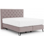 Επενδυμένο κρεβάτι Vanessa με στρώμα-Roz-180 x 200 εκ.