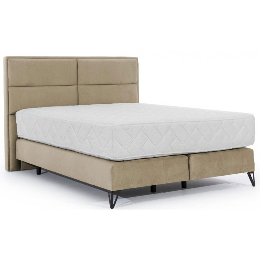 Επενδυμένο κρεβάτι Simon με στρώμα-Mpez-160 x 200 x 18