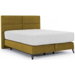 Επενδυμένο κρεβάτι Simon με στρώμα-Moustardi-180 x 200 εκ.