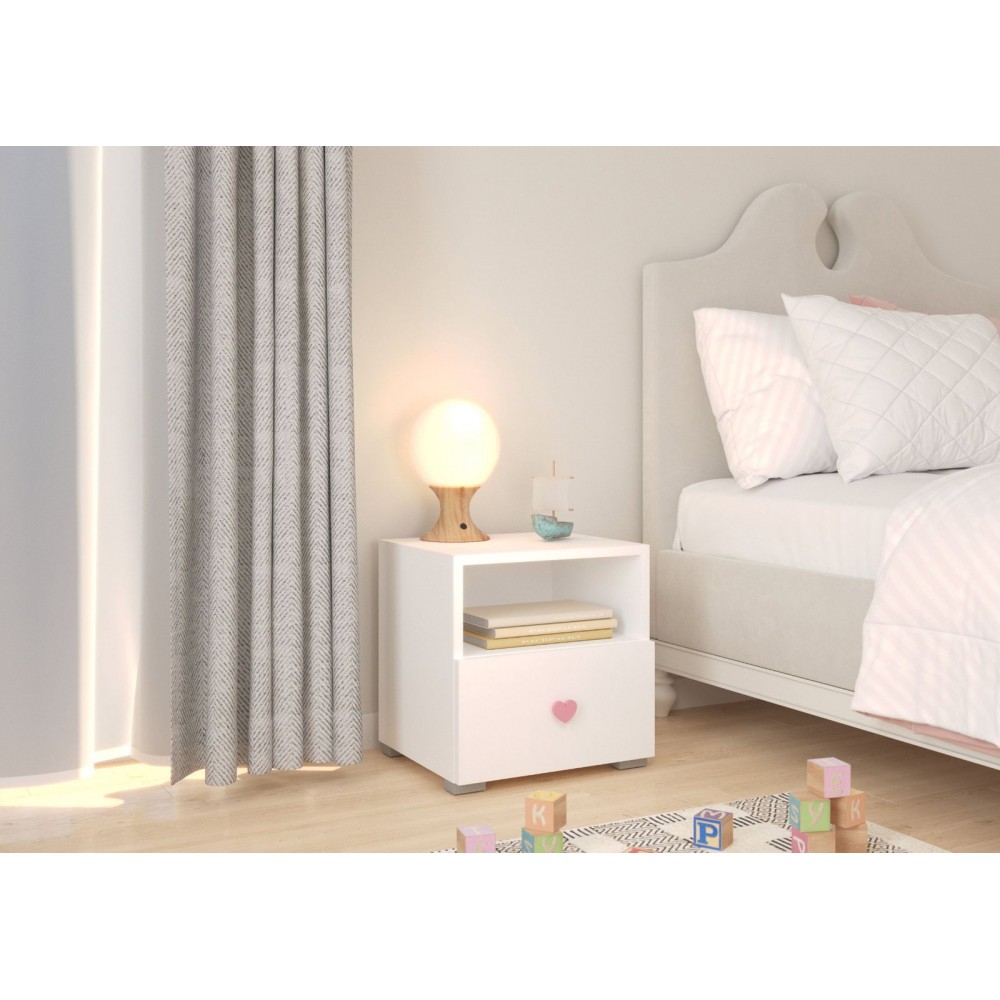 Κομοδίνο Poro lux-Leuko-Roz 38.5x40x37