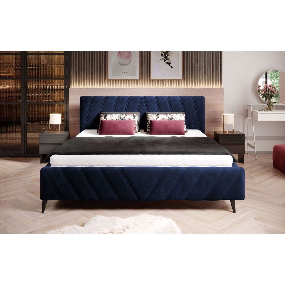 Επενδυμένο κρεβάτι Calisty-Mple-160 x 200