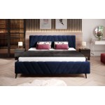 Επενδυμένο κρεβάτι Calisty-Mple-160 x 200