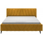 Επενδυμένο κρεβάτι Calisty-Moustardi-180 x 200