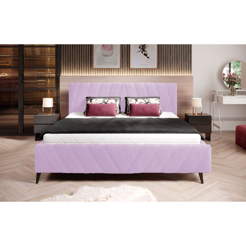 Επενδυμένο κρεβάτι Calisty-Roz-160 x 200