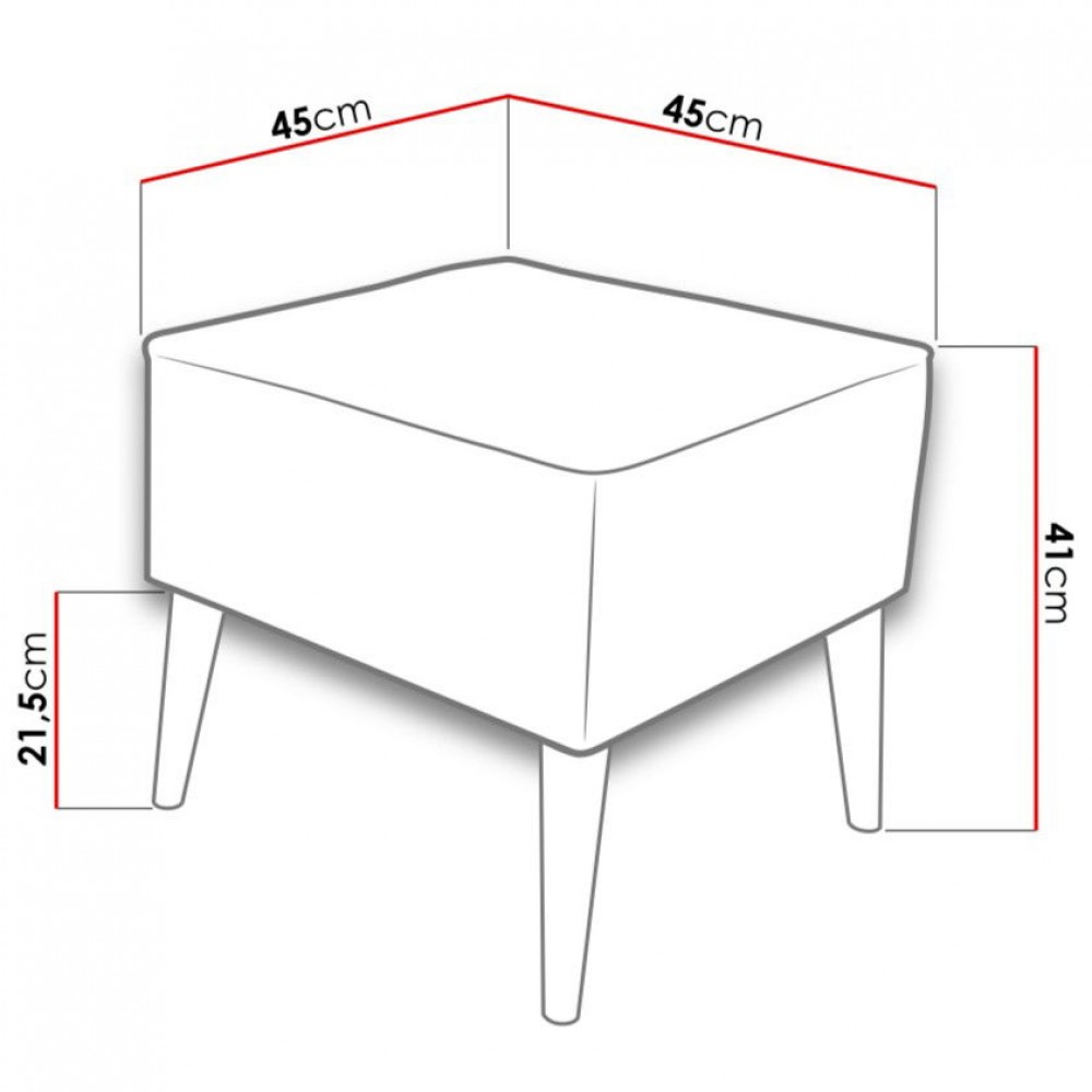 Πουφ Estjano-Gkri Skouro