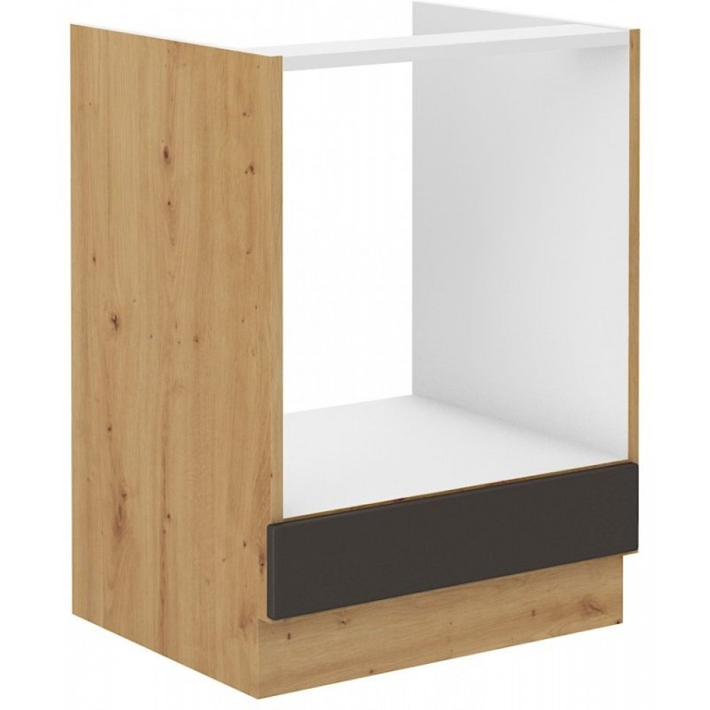 Επιδαπέδιο ντουλάπι φούρνου Yvette -Γραφίτης