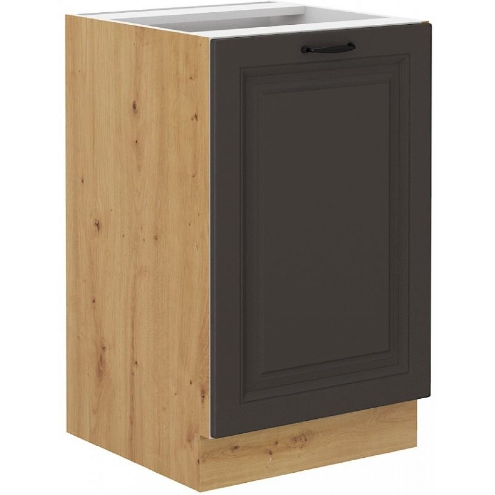 Επιδαπέδιο ντουλάπι νεροχύτη Yvette 50 ZL-Γραφίτης