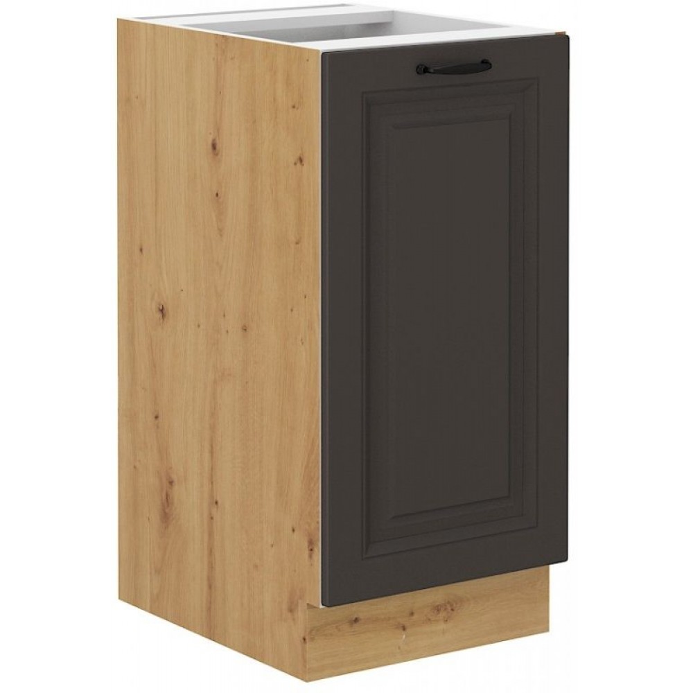 Επιδαπέδιο ντουλάπι Yvette 40 D-Γραφίτης